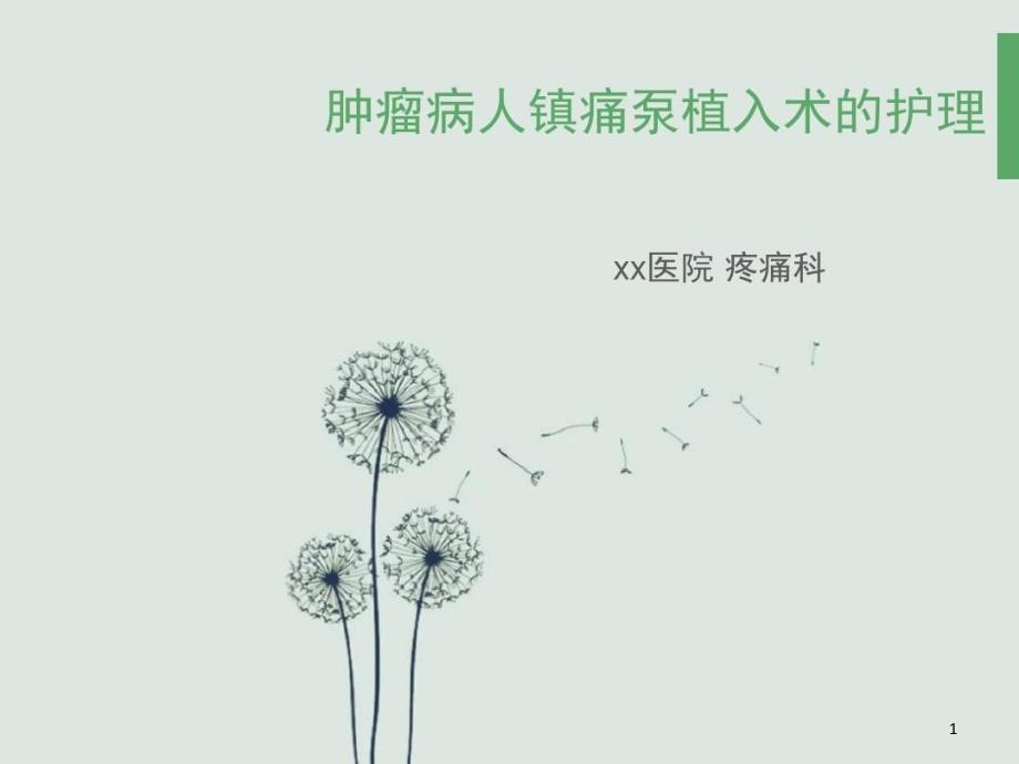 肿瘤病人镇痛泵植入术的护理课件_第1页