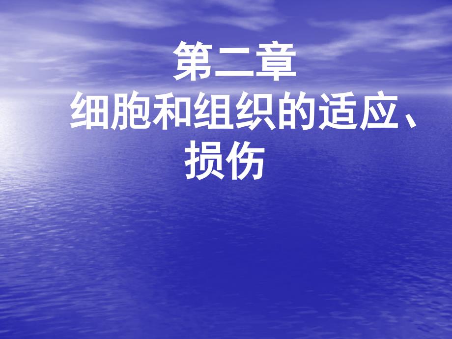 细胞组织的适应和损伤改课件_第1页