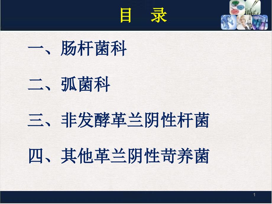 革兰阴性需氧和兼性厌氧杆菌检验标准ppt课件_第1页