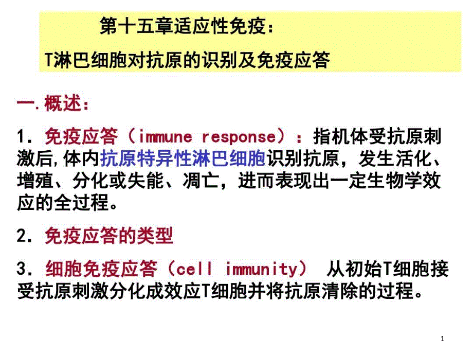 适应性免疫T细胞免疫应答课件_第1页