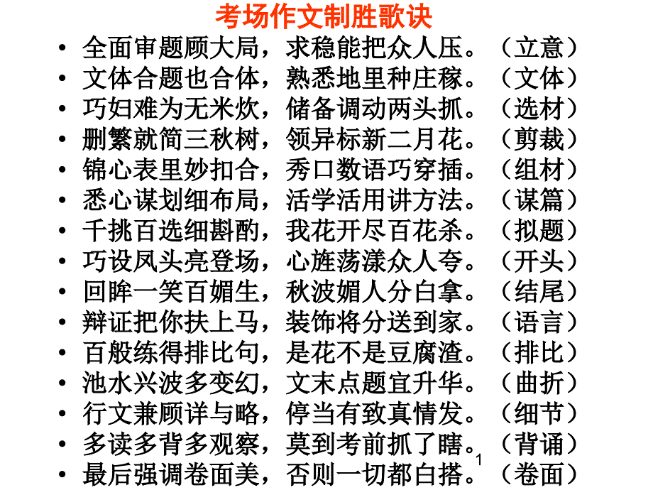 高考作文的标准一 三五七九课件_第1页