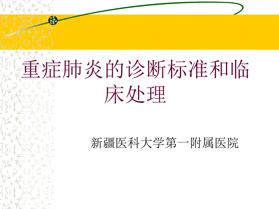 重症肺炎的诊断标准和临床处理课件_第1页