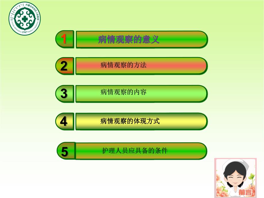 病情观察在护理实践中的重要性ppt课件_第1页