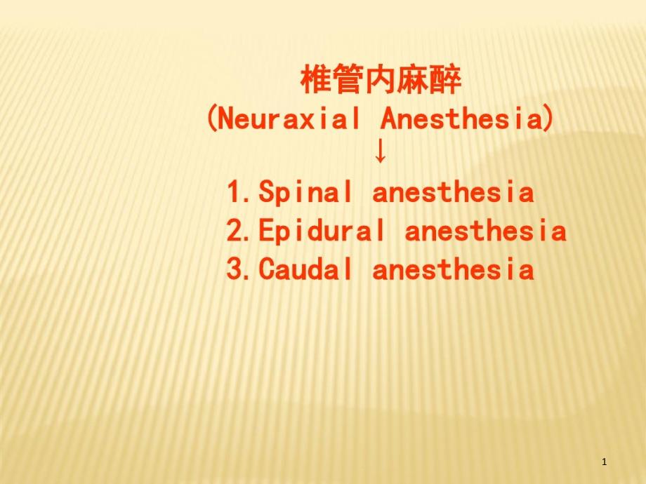 椎管内麻醉蛛网膜下隙阻滞课件_第1页