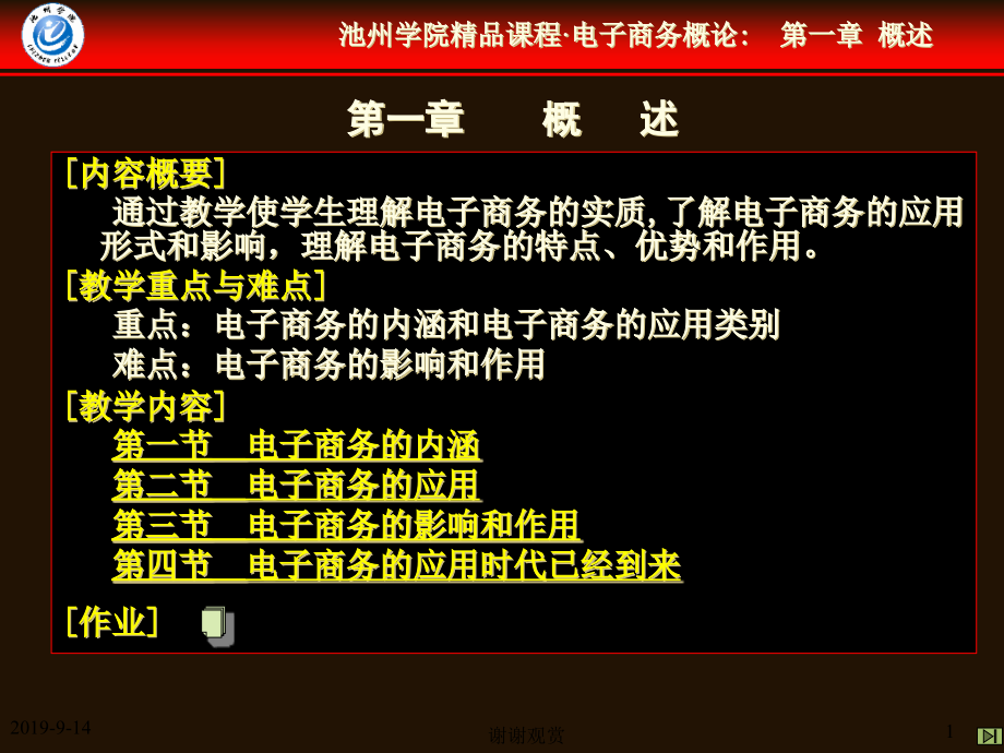 电子商务的内涵和电子商务的应用类别课件_第1页