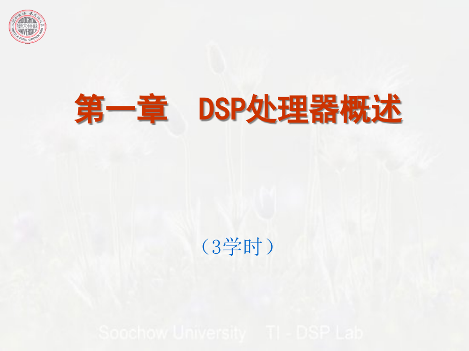 第一章-DSP处理器概述要点课件_第1页