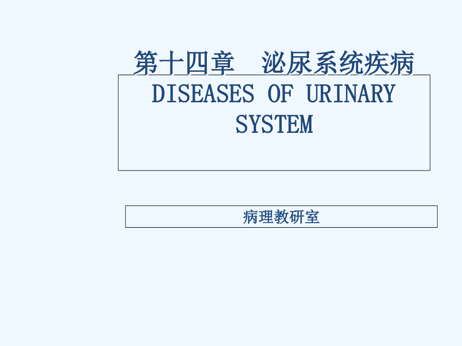 临床医学-病理学-泌尿系统疾病课件_第1页