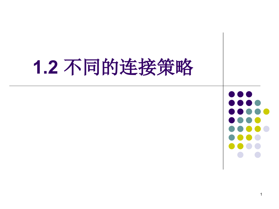 不同的连接策略课件_第1页