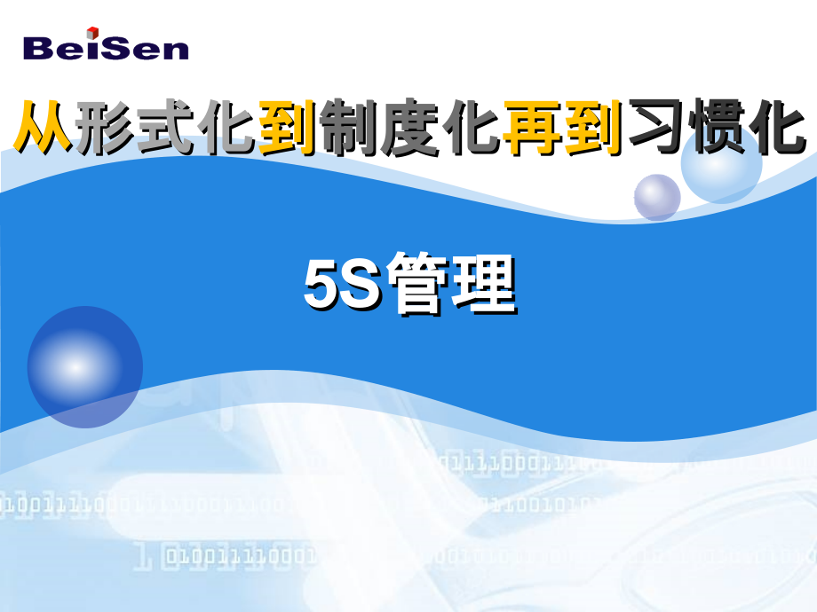 从形式化到制度化再到习惯化-5S管理课件_第1页