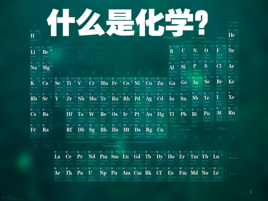 人教版初三化学开学第一课ppt课件_第1页