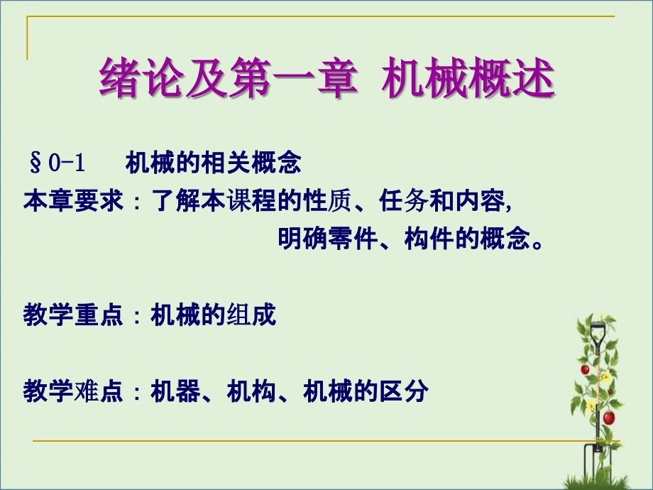 《机械基础》绪论及第一节机械概述ppt详解_第1页