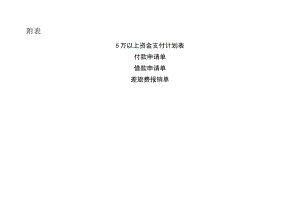 2023资金收支相关表格模板（资金支付计划、付款申请单、借款申请单、差旅费报销单）