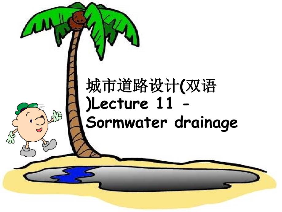 城市道路设计(双语)Lecture-11---Sormwater-drainage课件_第1页