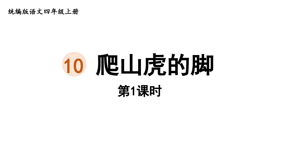 四级上册语文课件爬山虎的脚第一课时课件部编版_第1页