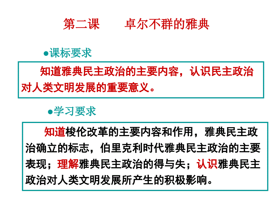 卓尔不群的雅典课件-人民版_第1页