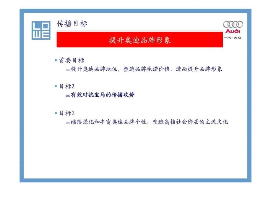 奧迪傳播策略和傳播規(guī)劃教學(xué)課件_第1頁(yè)