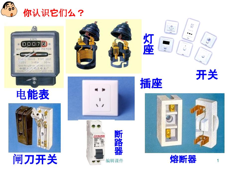 家庭电路与安全用电常识1课件_第1页