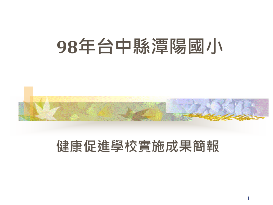 97年台中县国民中小学提升服务品质实施计划课件_第1页