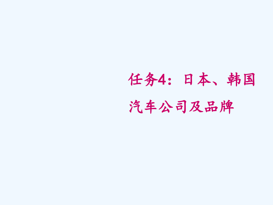 日本、韩国汽车公司及品牌讲义ppt课件_第1页