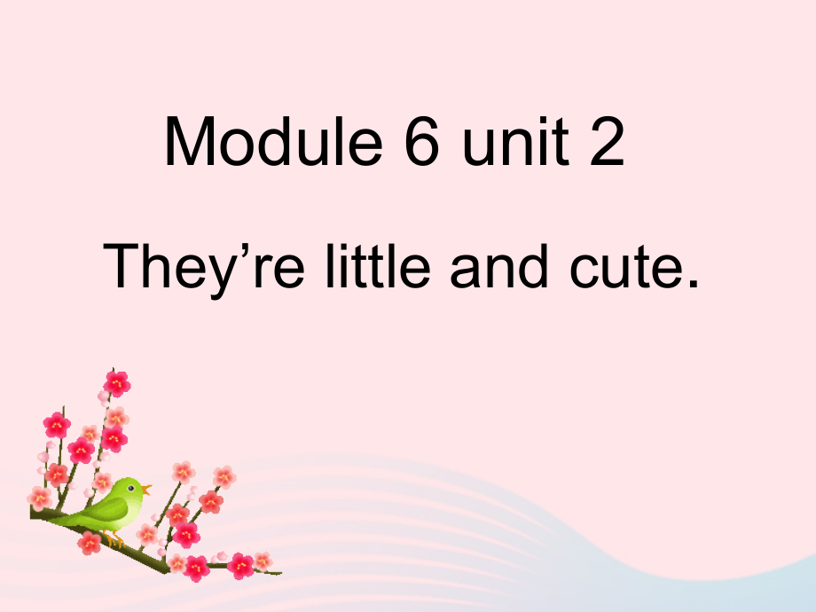 一年级英语下册Module6Unit2Theyrelittleandcuteppt课件外研版（一起）_第1页