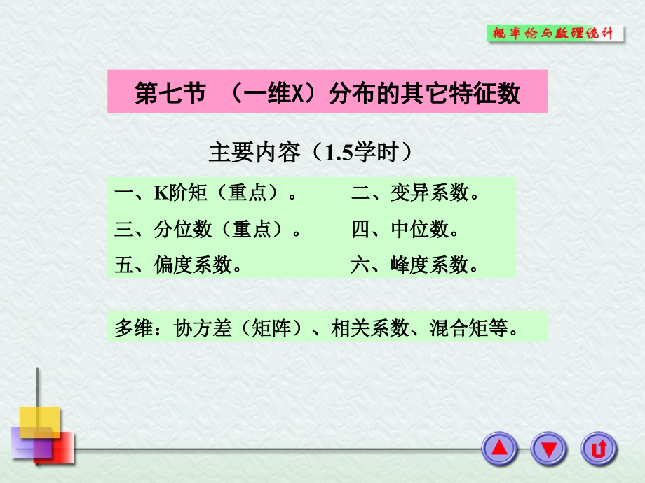 分布的其它特征数（m）课件_第1页