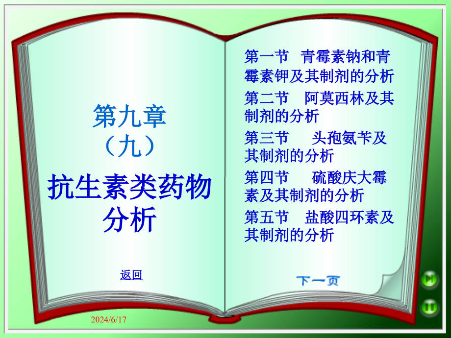 抗生素类药物分析课件_第1页