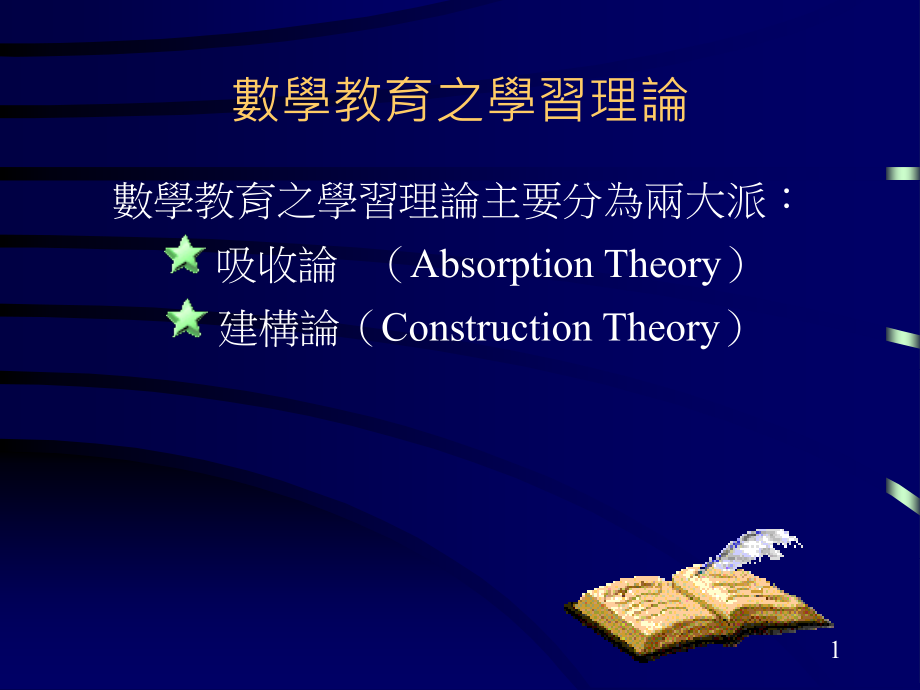 数学教育之学习理论课件_第1页
