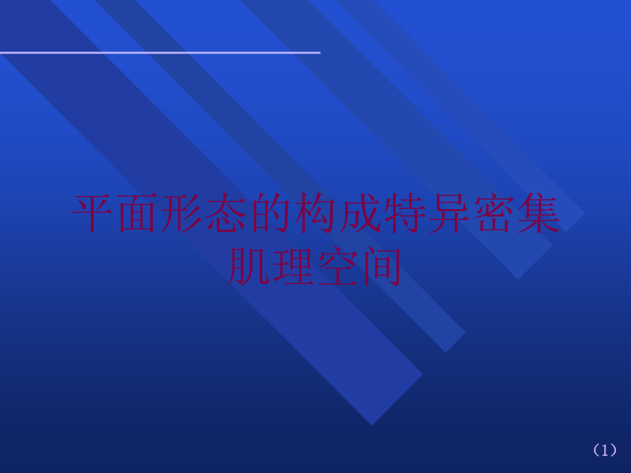 平面形态的构成特异密集肌理空间培训课件_第1页