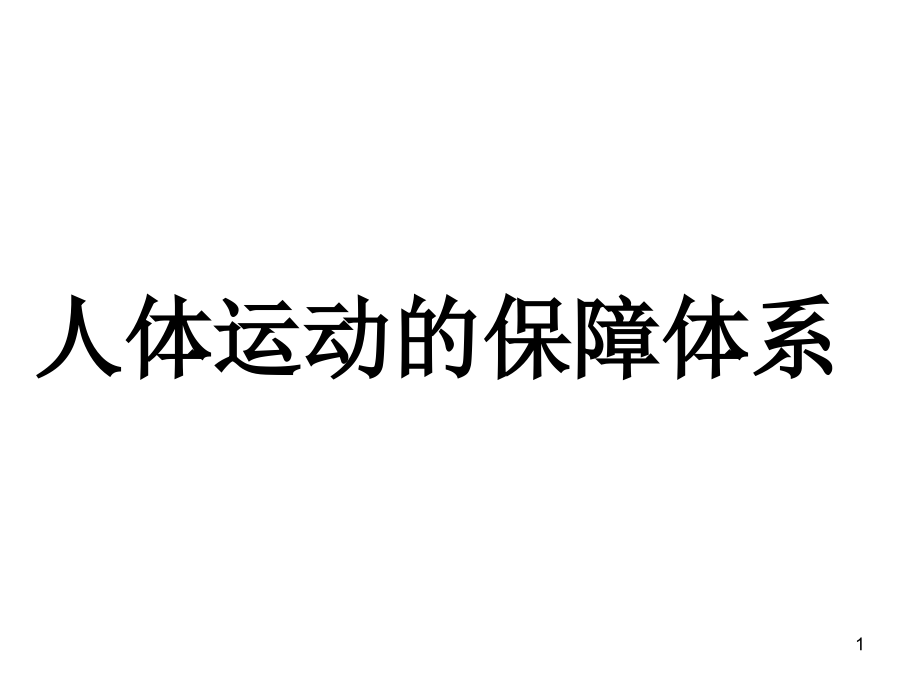 人体运动的保障体系课件_第1页