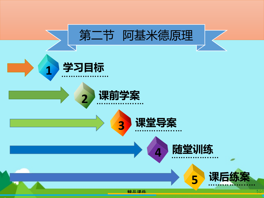 八年级物理下册第十章第二节阿基米德原理第1课时习题ppt课件新人教版_第1页