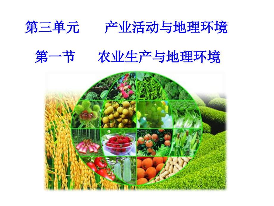 农业生产与环境课件_第1页