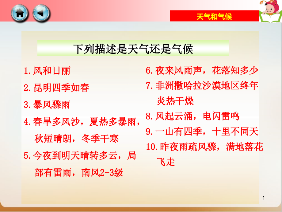 地理小中考复习材料(六)——七上世界气候专题课件_第1页