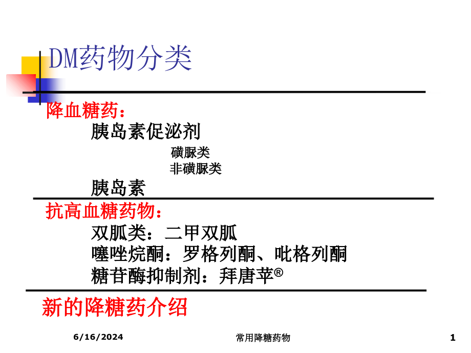 常用降糖药物课件_第1页