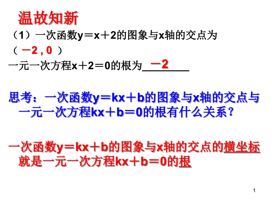 二次函数与一元二次方程课件_第1页