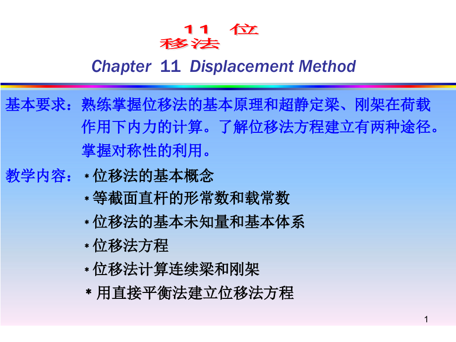 位移法（结构力学）课件_第1页