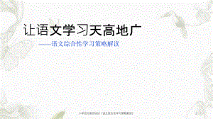 小學(xué)語文教師培訓(xùn)《語文綜合性學(xué)習(xí)策略解讀》ppt課件