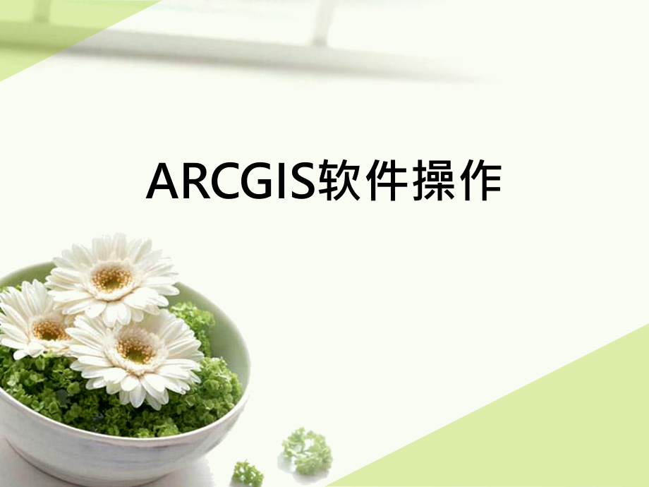 arcgis软件操作解析课件_第1页