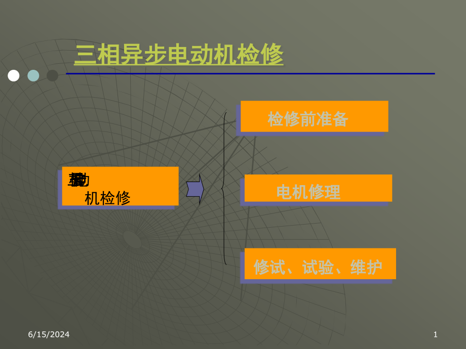 三相异步电动机检测与维修ppt课件_第1页