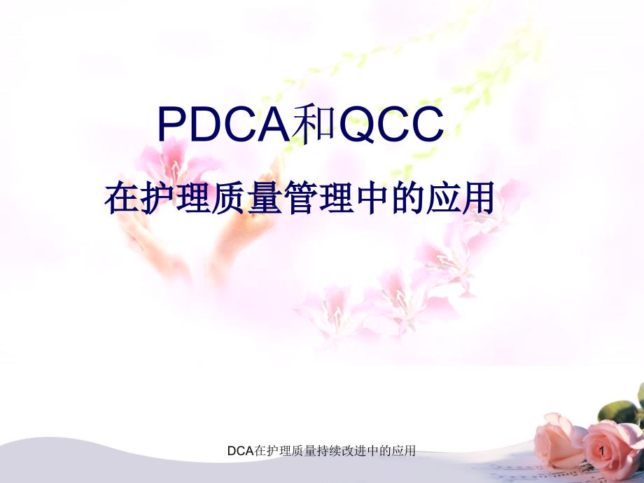 DCA在护理质量持续改进中的应用ppt课件_第1页