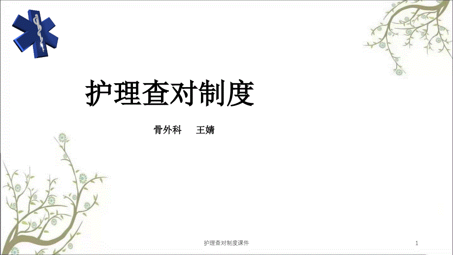 护理查对制度ppt课件_第1页