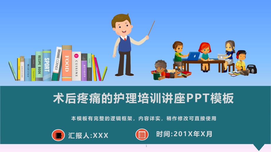 术后疼痛的护理培训讲座PPT模板(图文)课件_第1页