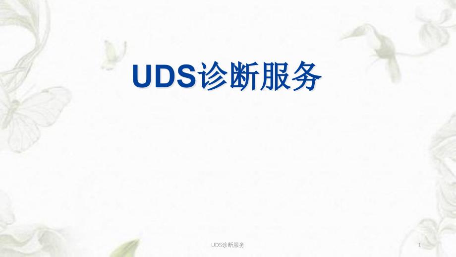 UDS诊断服务ppt课件_第1页