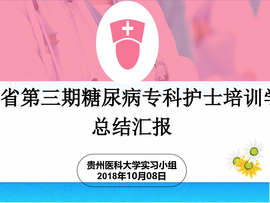 糖尿病专科护士培训总结汇报课件_第1页