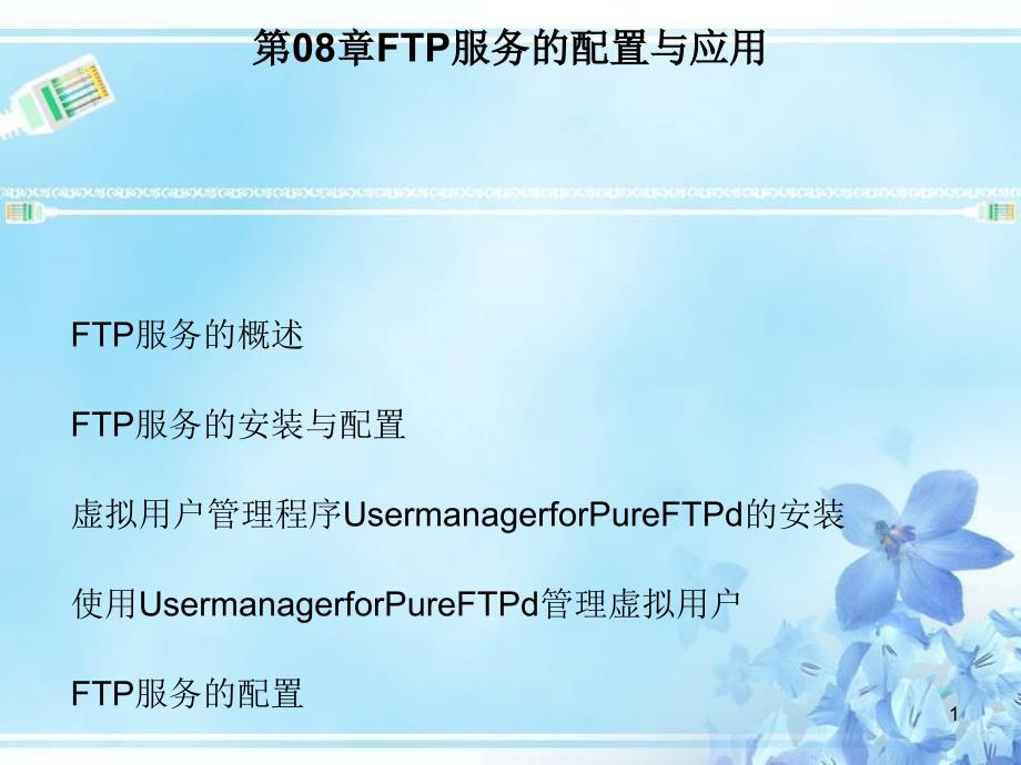 FTP服务的配置与应用课件_第1页