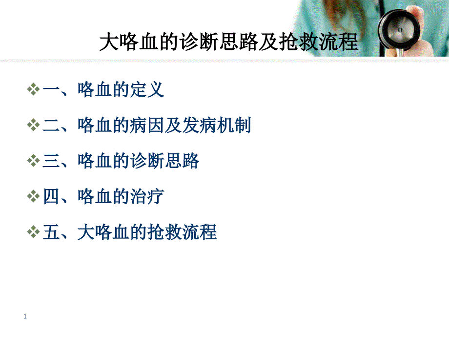 咯血的诊断思路及紧急抢救流程课件_第1页