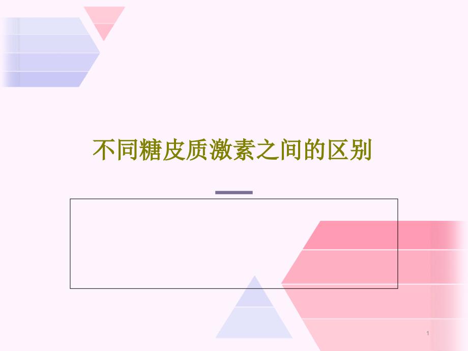 不同糖皮质激素之间的区别课件_第1页