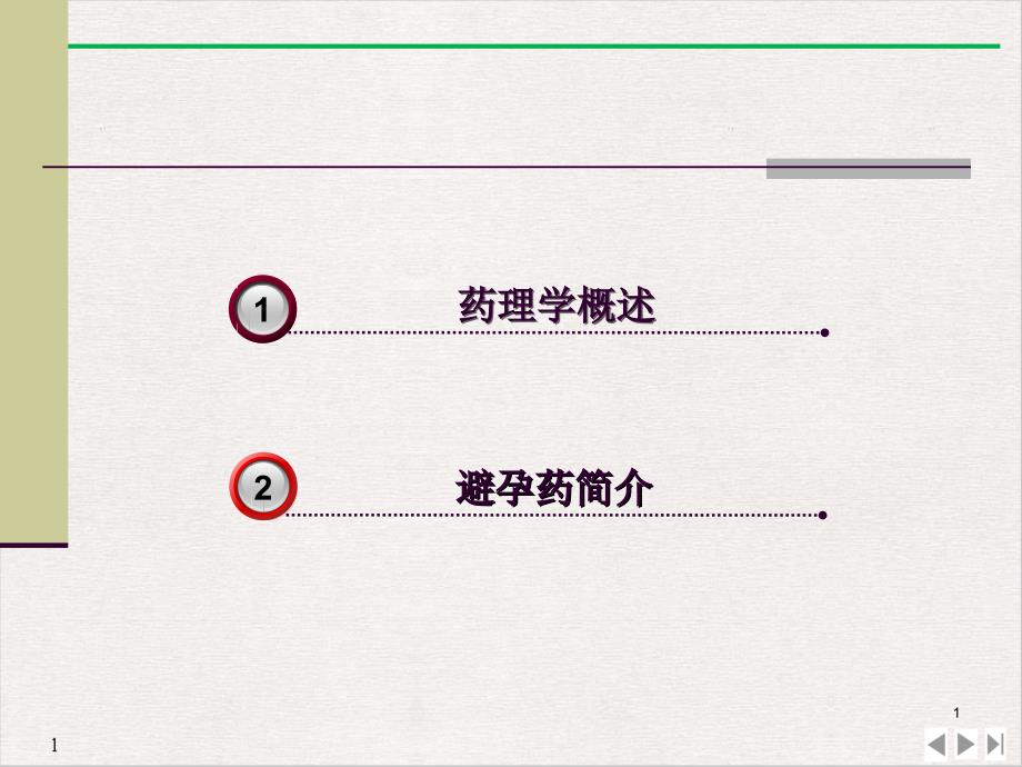 避孕药药理标准ppt课件_第1页