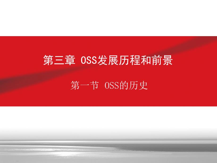 OSS的发展历程和前景课件_第1页