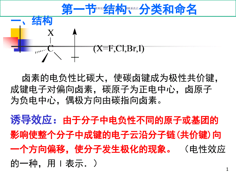 卤代烃药学主题医学知识课件_第1页