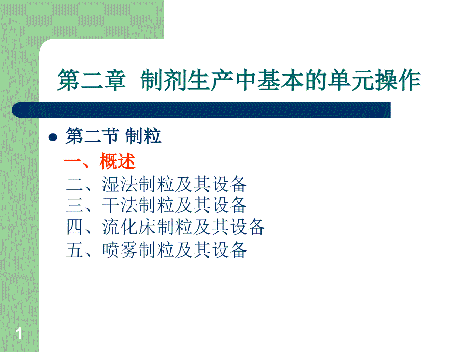 药物制剂制粒干燥机械课件_第1页